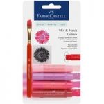Faber Castell Gelatos Water-soluble Crayon Set Red | Set of 6