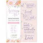 Crafter’s Companion Nature’s Garden Stamp Spring Sentiments Set of 8 | Spring Is In The Air