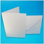 Craft UK C5 Card & Envelopes White Linen | Pack of 25