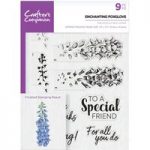 Crafter’s Companion A5 Photopolymer Stamp Enchanting Foxglove | Set of 14