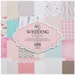 CraftStash Paper Pad Cardstock Wedding 12in x 12in | 24 Sheets