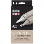Spectrum Noir Graphic Marker Pen Set Tones | Set of 6