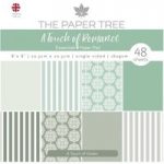 The Paper Tree 8in x 8in Essentials Pad A Touch of Green 160gsm 48 Sheets | A Touch of Romance