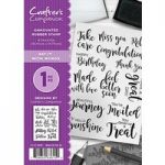 Crafter’s Companion A6 Rubber Stamp – Say It With Words