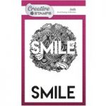 Creative Stamps A6 Stamp Smile Sentiment Set of 2 | Focal Stamps Collection