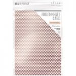 Craft Perfect by Tonic Studios A4 Foiled Kraft Card Rose Gold Triangle | 5 Sheets