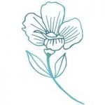 Couture Creations Hot Foil Stamp Primrose Flower | Le Petit Jardin Collection