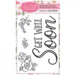 Apple Blossom A6 Stamp Set Get Well Soon with Sentiment Set of 4 | Heartfelt Moments