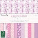 Dovecraft Paper Pad Back to Basics Pretty Petals 6in x 6in FSC | 48 Sheets