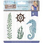 Crafter’s Companion Sara Signature Die Set Sealife Accessories Set of 4 | Nautical Collection