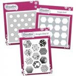 Creative Die Stamp & Stencil Set Hexagon | Geometric Shapes Collection