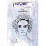 IndigoBlu A6 Red Rubber Stamp Frida by Kay Halliwell-Sutton