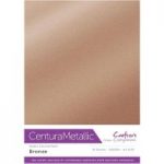 Crafter’s Companion Centura Metallic A4 Card Bronze | 10 sheets
