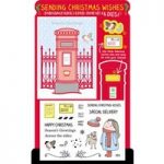 Sending Christmas Wishes Embossing Folder Stamp & Die Set