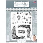 Phill Martin Sentimentally Yours A5 Stamp Set Timeless Journey Corner Set of 23 Montage Collection