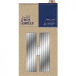 Papermania Bare Basics Metal Letters – H Silver