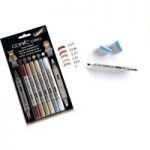 Copic Ciao 5 + 1 Marker Pen Set with Blender Scrap and Stamping Set #2 | Set of 6