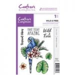 Crafter’s Companion A6 Unmounted Rubber Stamp Set Tropical Wild & Free | Set of 7
