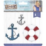 Crafter’s Companion Sara Signature Die Set Anchors Aweigh Set of 3 | Nautical Collection