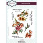 Creative Expressions Liz Borer A5 Clear Stamp Set – Mixed Posy