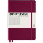Leuchtturm1917 Port Red A5 Hardcover Medium Notebook | Ruled