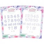Card Making Magic Die Sets Solid & Overlay Number & Suffix Bundle