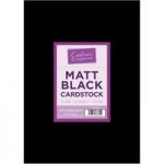 Crafter’s Companion A4 Cardstock Matt Black | 40 Sheets