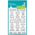 Lawn Fawn Clear Stamp Set Reveal Wheel: Friends Family Sentiments Set of 42 | 4in x 6in