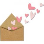 Sizzix Thinlits Die Set With Love Envelope with Hearts | Set of 2