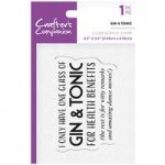Crafter’s Companion Clear Acrylic Stamp Gin & Tonic