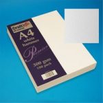 Craft UK A4 Hammered Card White | 100 pack