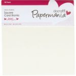 Papermania Square Cream Cards and Envelopes (Pack of 10)