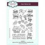 Creative Expressions Beautiful Destinations Journaling A5 Clear Stamp Set