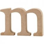 Creativ MDF Letter Lowercase M 8cm x 2cm