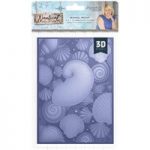 Crafter’s Companion Sara Signature 5in x 7in 3D Embossing Folder Seashell Medley Nautical Collection