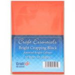 Craft UK Essentials A6 Cropping Block Bright | 60pk