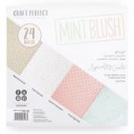 Craft Perfect by Tonic Studios 6in x 6in Speciality Card Pack Mint Blush | 24 sheets