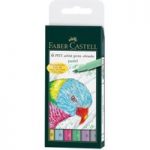 Faber Castell PITT Artist Pen Set Brush Tip Six Pastel | Box of 6