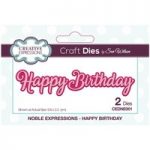 Sue Wilson Die Set Happy Birthday Sentiment Set of 2 | Noble Expressions