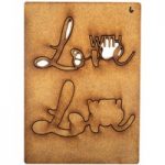 Creative Expressions Art-Effex MDF Board With Love