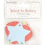Dovecraft Printed Tags Back to Basics Over The Rainbow | Pack of 12