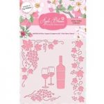 Apple Blossom 6in x 6in Stencil Wine Grapes & Grapevine | Drink Trolley Collection