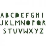 Sizzix Bigz XL Die Alphabet Cutout Upper Case | Tim Holtz
