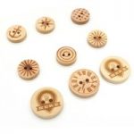 CraftStash Wooden Buttons | Nature