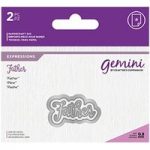 Gemini Die Set Expressions Father Sentiment | Set of 2