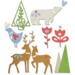 Sizzix Thinlits Die Set Christmas Elements Set of 10 by Lisa Jones