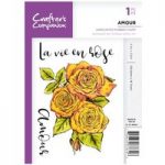 Crafter’s Companion A6 Rubber Stamp Amour | Parisian Chic Collection