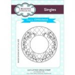 Creative Expressions Singles by John Lockwood Lily Lattice Circle Pre Cut Stamp