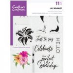 Crafter’s Companion A5 Photopolymer Stamp Lily Bouquet | Set of 11