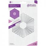 Gemini Die Set Elements Nesting Scalloped Edge Hexagon | Set of 8